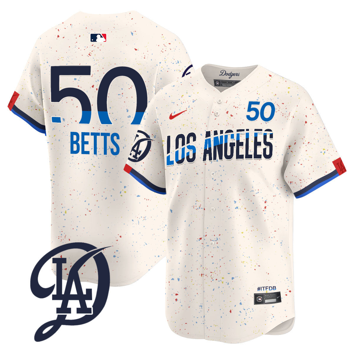 Men's Los Angeles Dodgers 2024 City Connect Limited Jersey - All Stitched