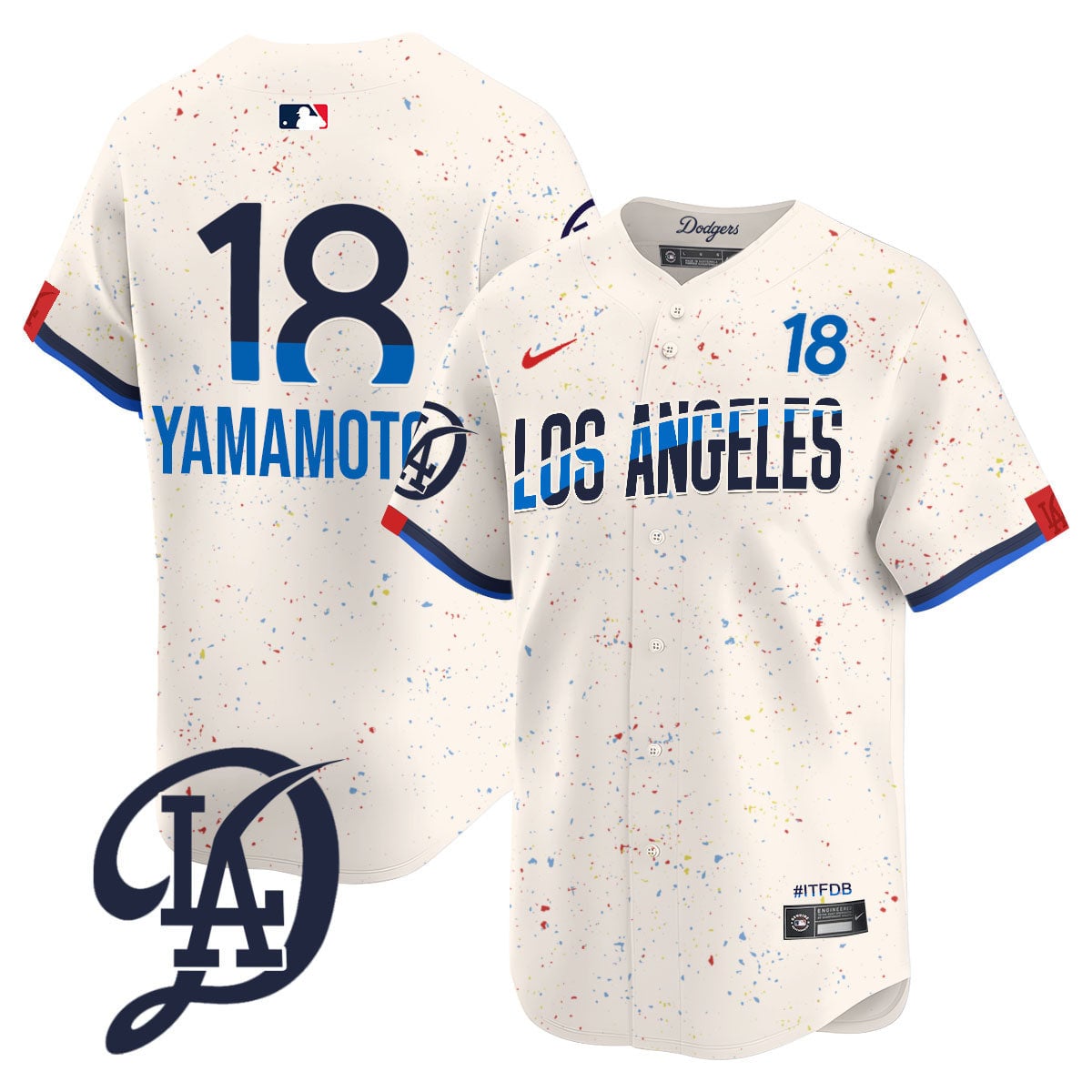 Men's Los Angeles Dodgers 2024 City Connect Limited Jersey - All Stitched