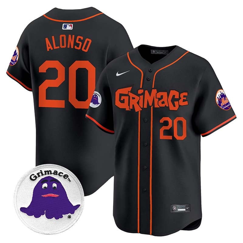 Men's Mets Grimace Vapor Premier Limited Jersey V2 - All Stitched