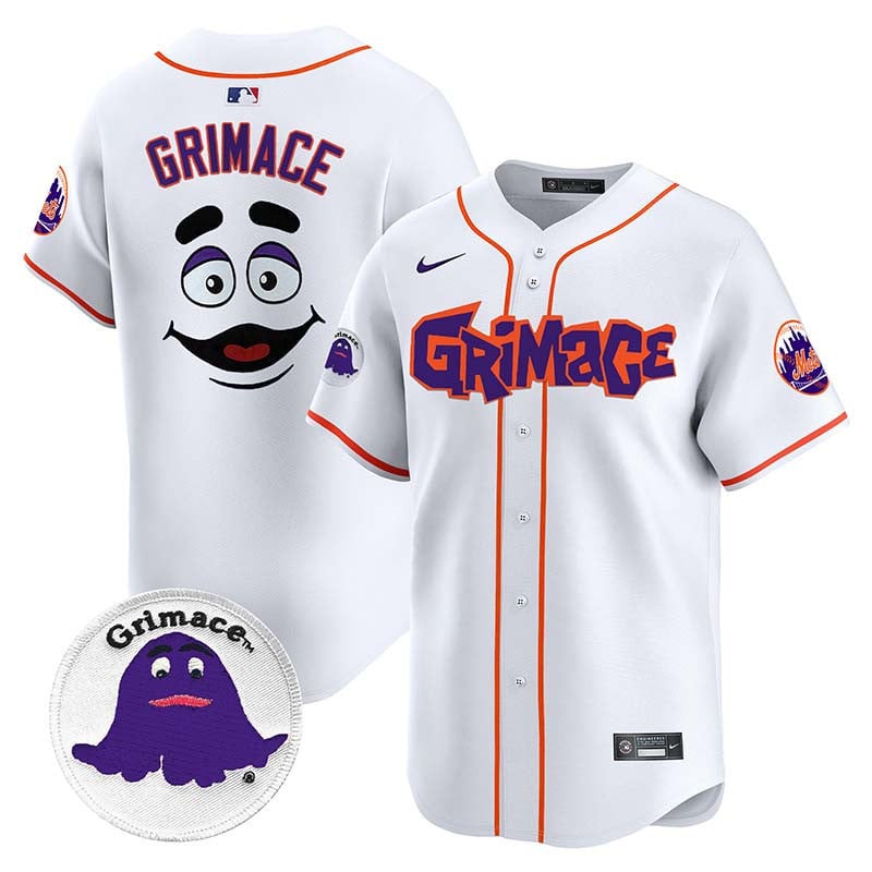 Men's Mets Grimace Vapor Premier Limited Jersey V2 - All Stitched