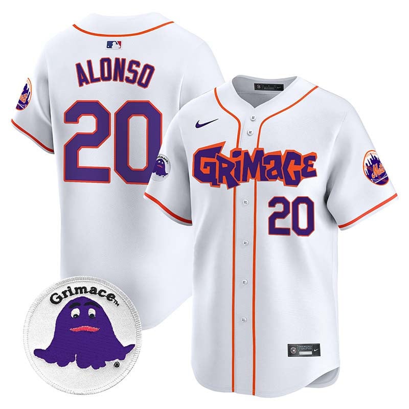 Men's Mets Grimace Vapor Premier Limited Jersey V2 - All Stitched