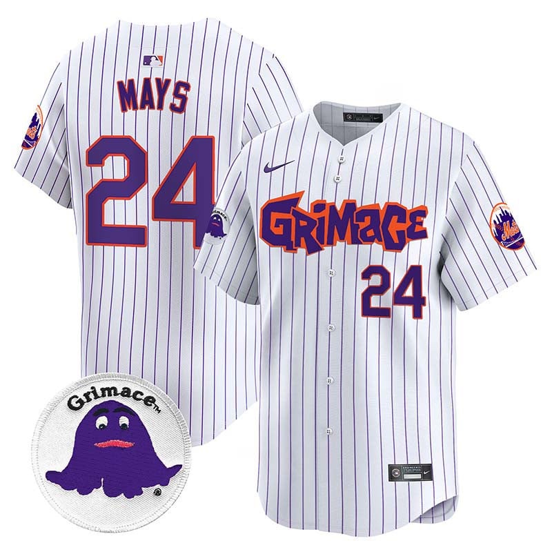 Men's Mets Grimace Vapor Premier Limited Jersey V2 - All Stitched