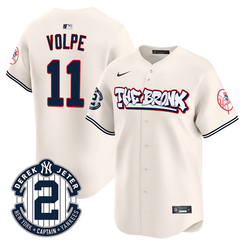 Men's New York Yankees The Bronx Graffiti Vapor Premier Limited Jersey V2 - All Stitched