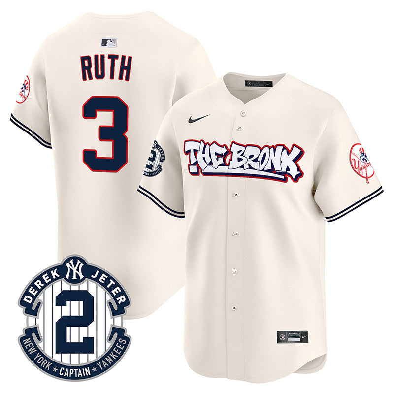 Men's New York Yankees The Bronx Graffiti Vapor Premier Limited Jersey V2 - All Stitched