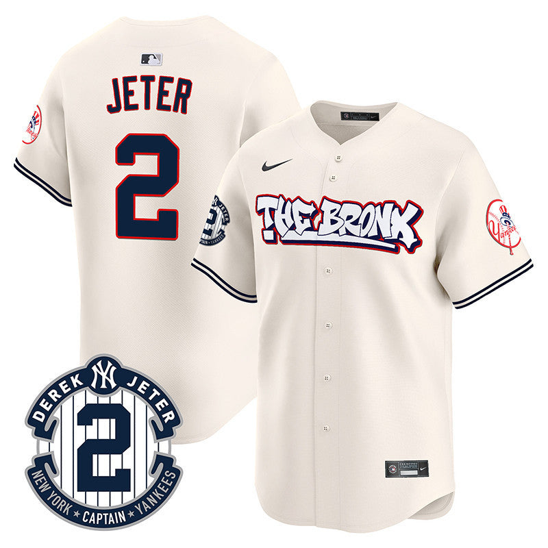 Men's New York Yankees The Bronx Graffiti Vapor Premier Limited Jersey V2 - All Stitched