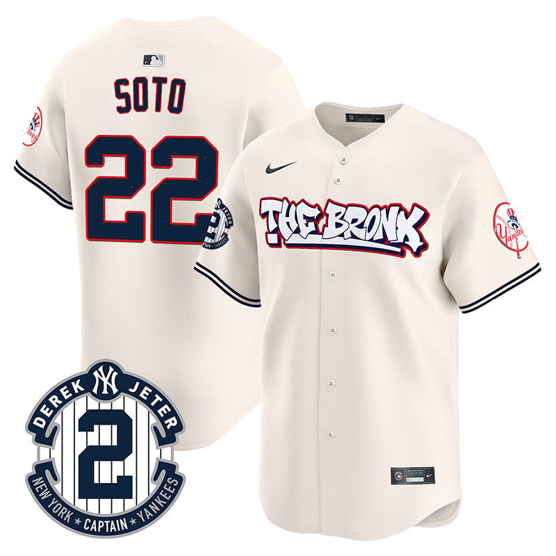 Men's New York Yankees The Bronx Graffiti Vapor Premier Limited Jersey V2 - All Stitched