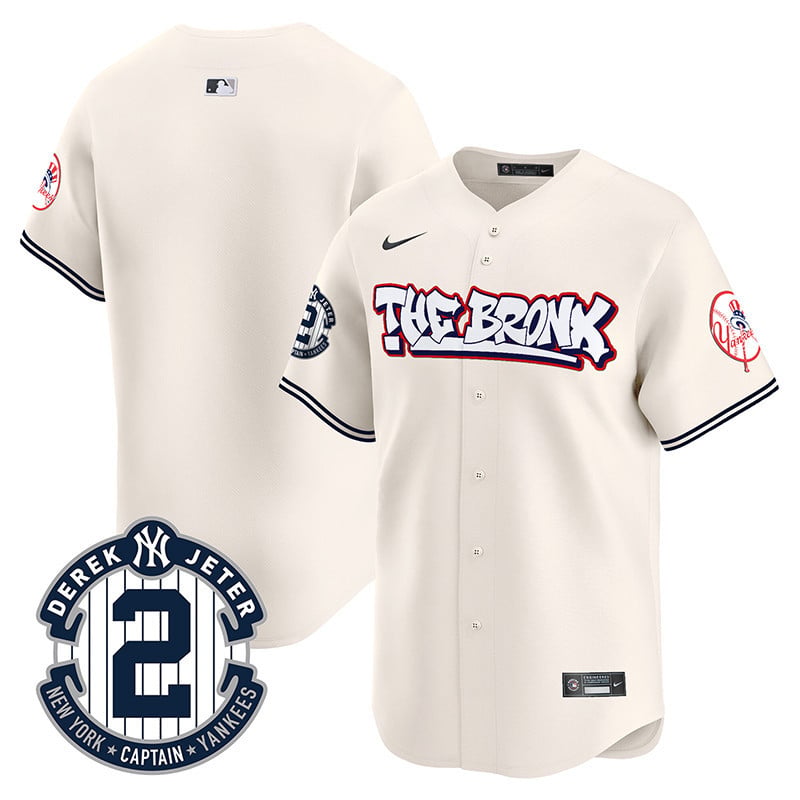 Men's New York Yankees The Bronx Graffiti Vapor Premier Limited Jersey V2 - All Stitched