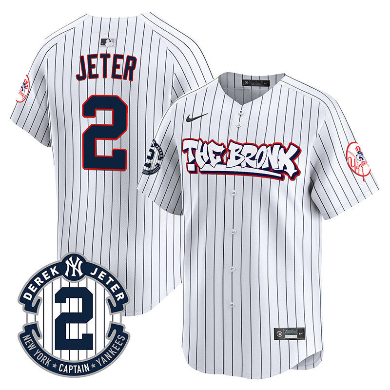 Men's New York Yankees The Bronx Graffiti Vapor Premier Limited Jersey V2 - All Stitched