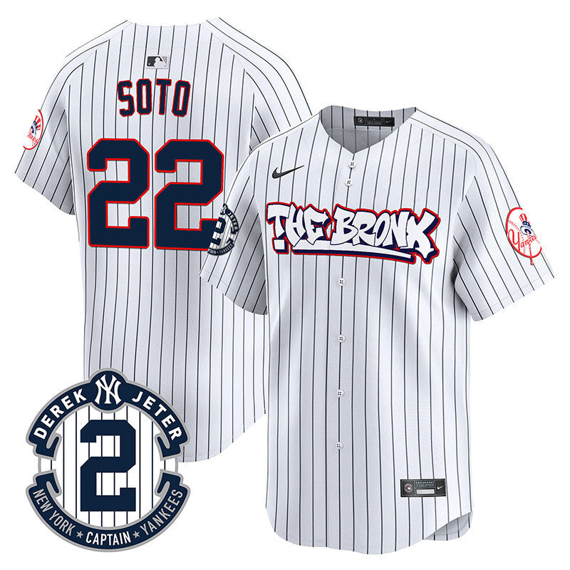 Men's New York Yankees The Bronx Graffiti Vapor Premier Limited Jersey V2 - All Stitched