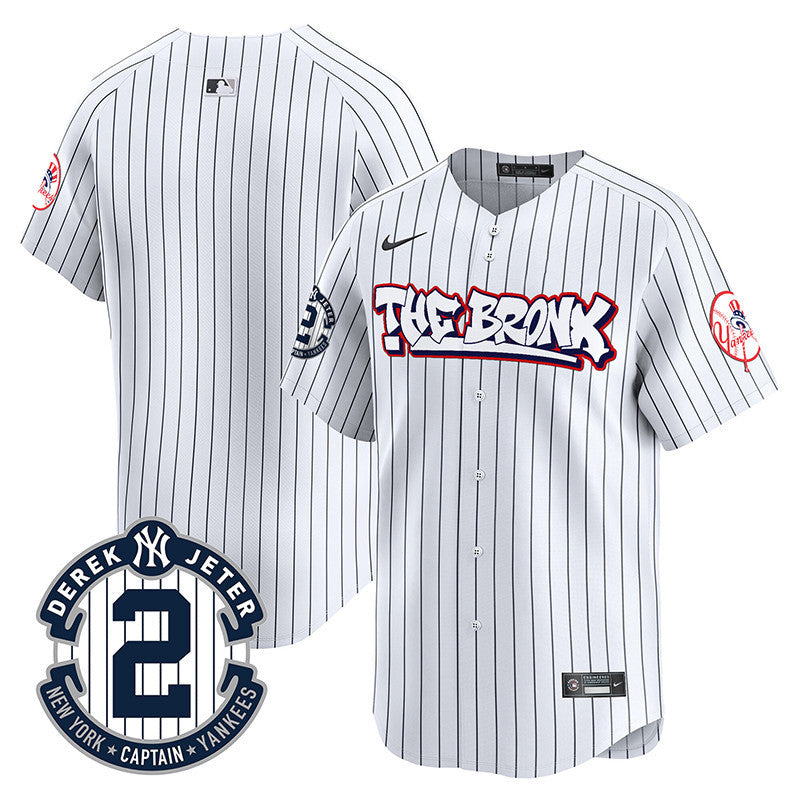 Men's New York Yankees The Bronx Graffiti Vapor Premier Limited Jersey V2 - All Stitched