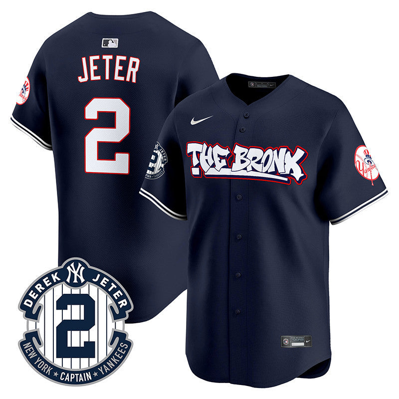 Men's New York Yankees The Bronx Graffiti Vapor Premier Limited Jersey V2 - All Stitched