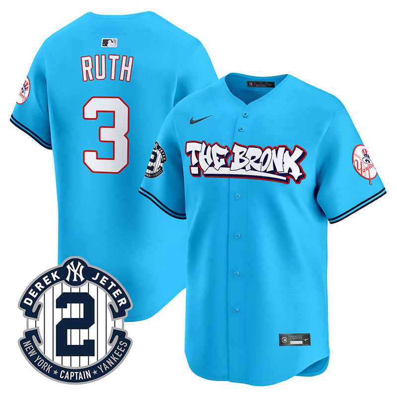 Men's New York Yankees The Bronx Graffiti Vapor Premier Limited Jersey V2 - All Stitched