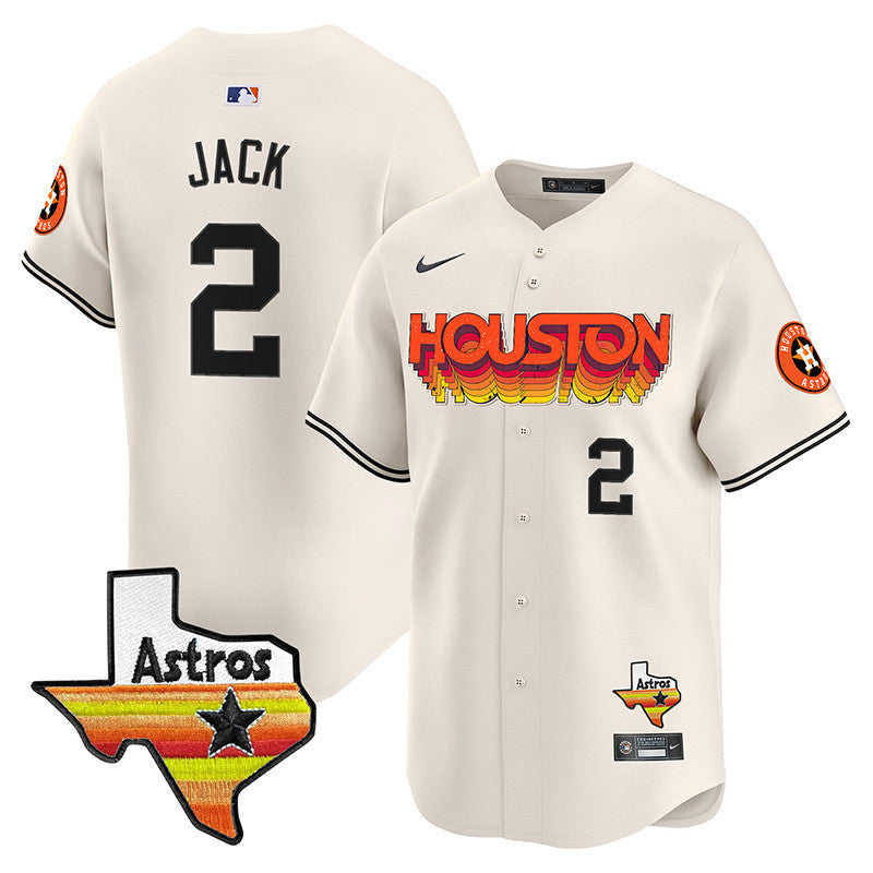 Men's Astros Throwback Style Vapor Premier Limited Jersey - All Stitched