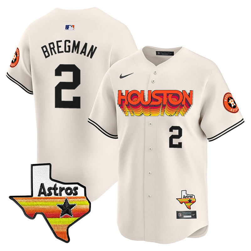 Men's Astros Throwback Style Vapor Premier Limited Jersey - All Stitched