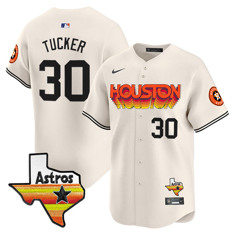 Men's Astros Throwback Style Vapor Premier Limited Jersey - All Stitched