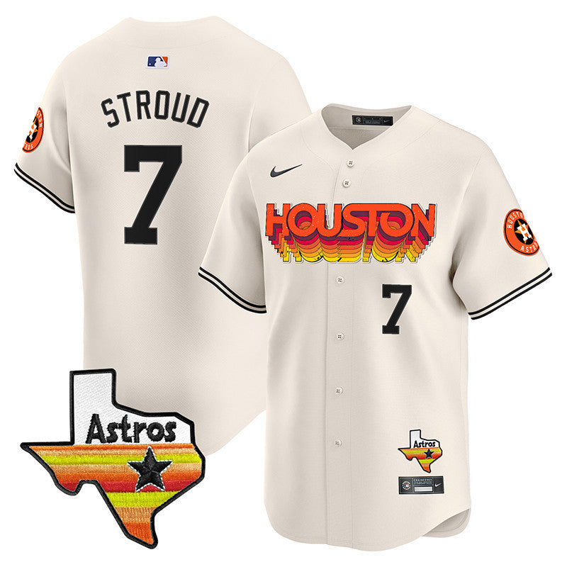 Men's Astros Throwback Style Vapor Premier Limited Jersey - All Stitched
