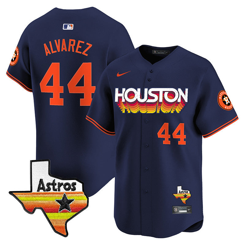 Men's Astros Throwback Style Vapor Premier Limited Jersey - All Stitched