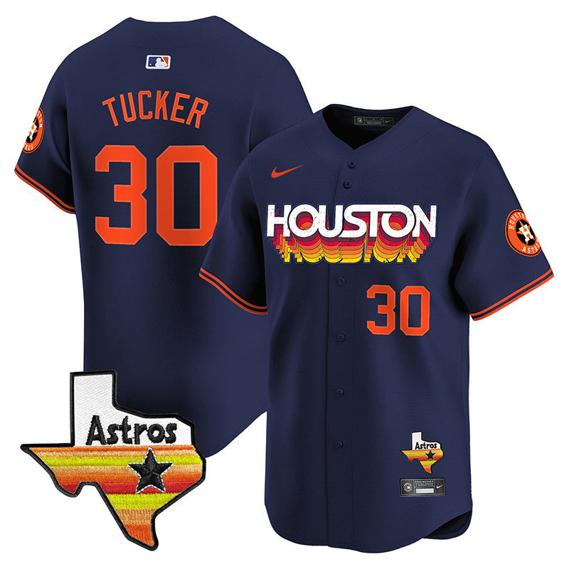 Men's Astros Throwback Style Vapor Premier Limited Jersey - All Stitched