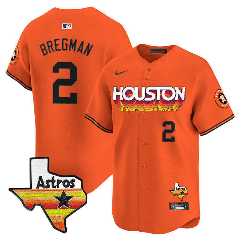 Men's Astros Throwback Style Vapor Premier Limited Jersey - All Stitched