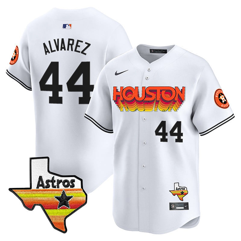 Men's Astros Throwback Style Vapor Premier Limited Jersey - All Stitched