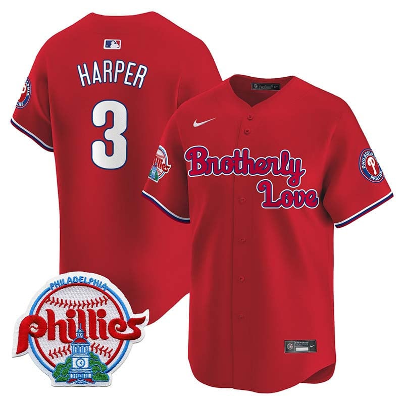 Men's Phillies Brotherly Love Vapor Premier Limited Jersey - All Stitched