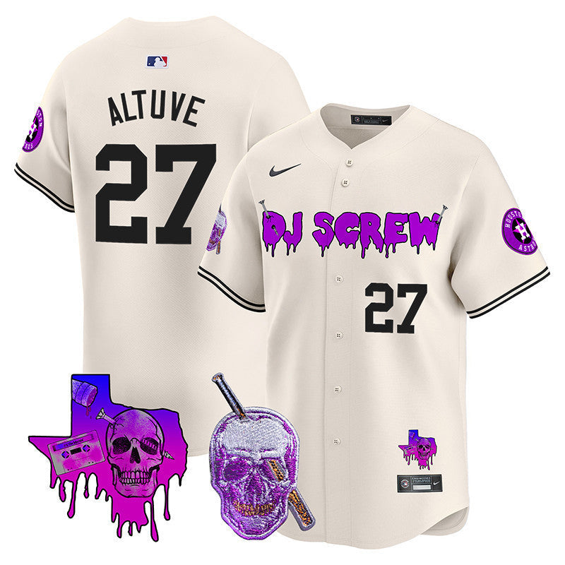 Men's Astros DJ Screw Vapor Premier Limited Jersey - All Stitched