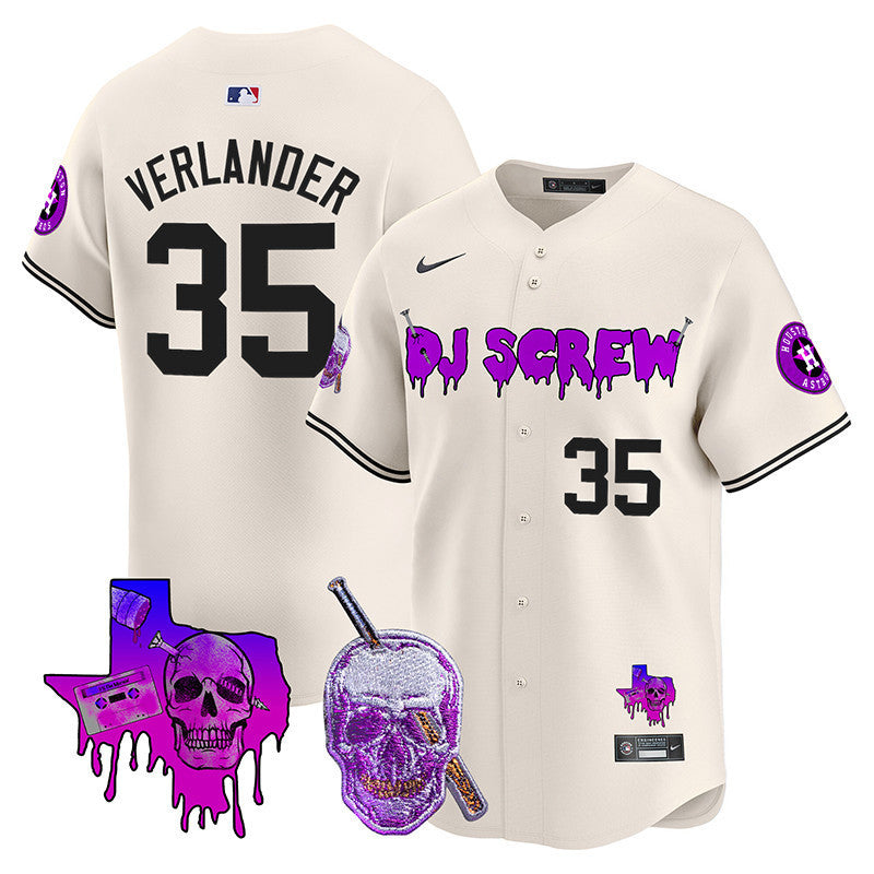 Men's Astros DJ Screw Vapor Premier Limited Jersey - All Stitched