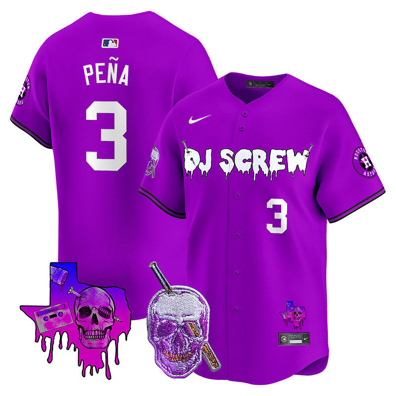 Men's Astros DJ Screw Vapor Premier Limited Jersey - All Stitched