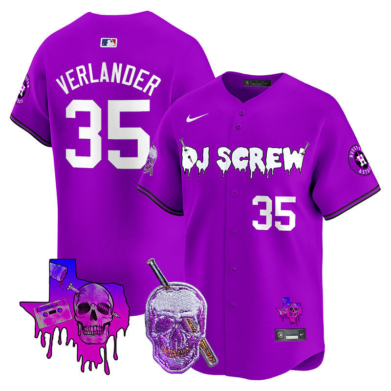 Men's Astros DJ Screw Vapor Premier Limited Jersey - All Stitched