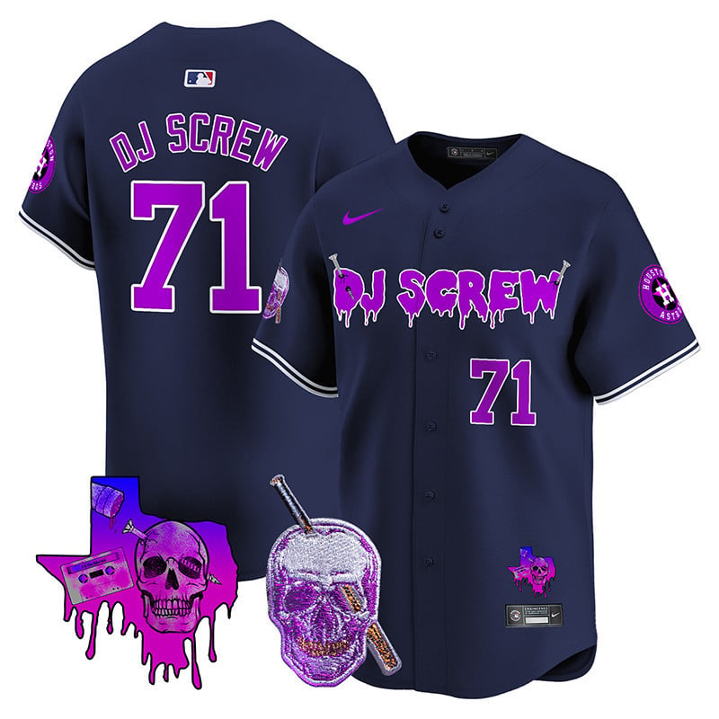 Men's Astros DJ Screw Vapor Premier Limited Jersey - All Stitched
