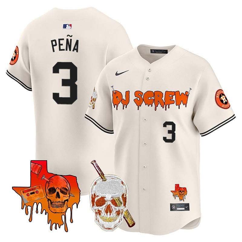 Men's Astros DJ Screw Vapor Premier Limited Jersey V2 - All Stitched