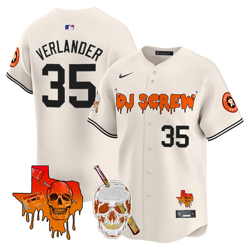 Men's Astros DJ Screw Vapor Premier Limited Jersey V2 - All Stitched