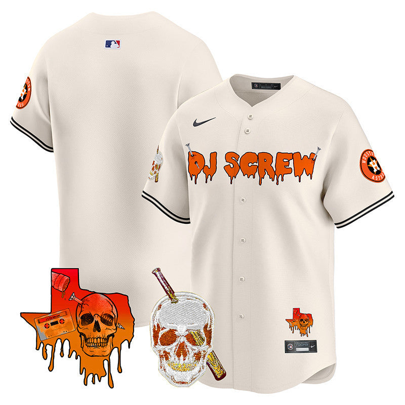 Men's Astros DJ Screw Vapor Premier Limited Jersey V2 - All Stitched