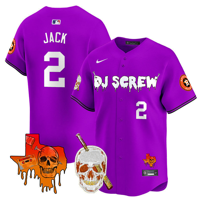 Men's Astros DJ Screw Vapor Premier Limited Jersey V2 - All Stitched