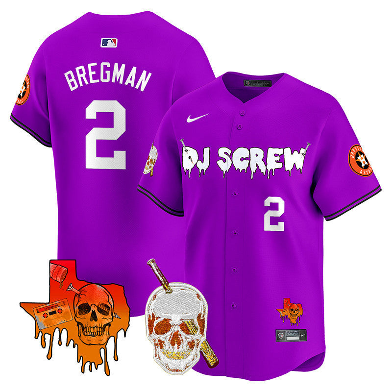 Men's Astros DJ Screw Vapor Premier Limited Jersey V2 - All Stitched
