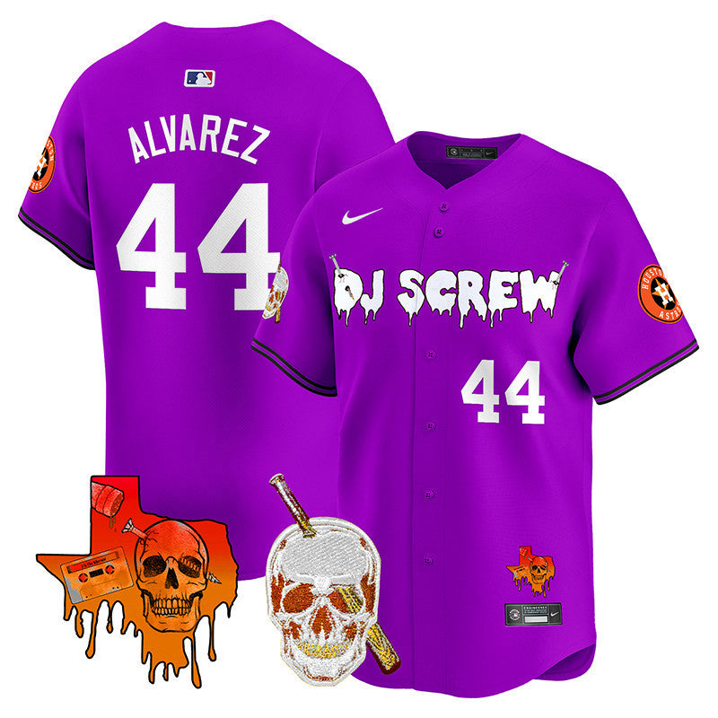 Men's Astros DJ Screw Vapor Premier Limited Jersey V2 - All Stitched
