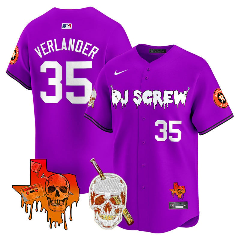 Men's Astros DJ Screw Vapor Premier Limited Jersey V2 - All Stitched