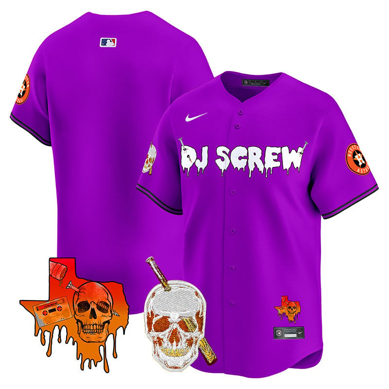 Men's Astros DJ Screw Vapor Premier Limited Jersey V2 - All Stitched