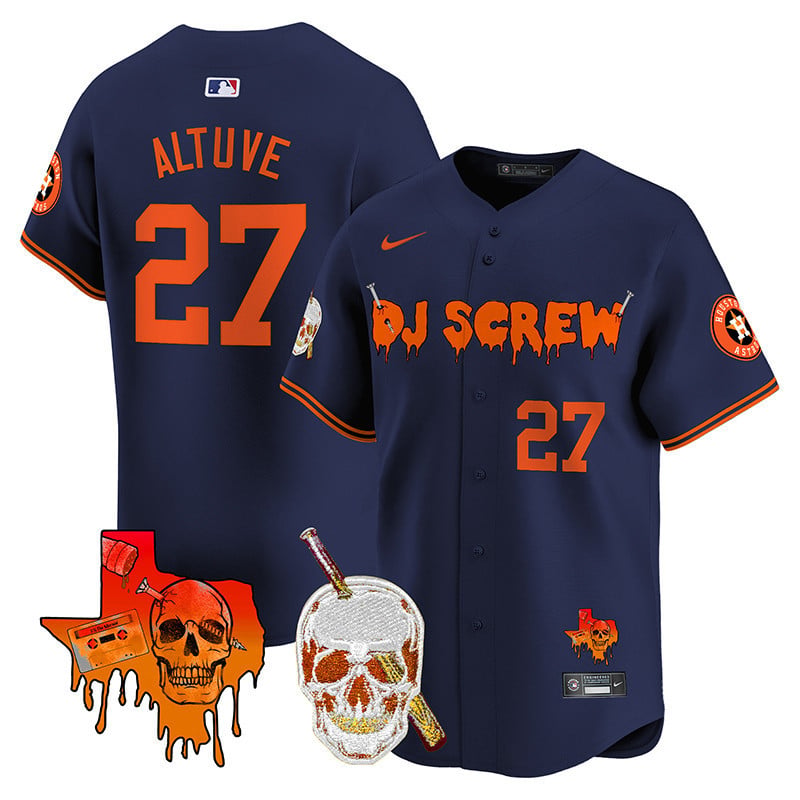 Men's Astros DJ Screw Vapor Premier Limited Jersey V2 - All Stitched