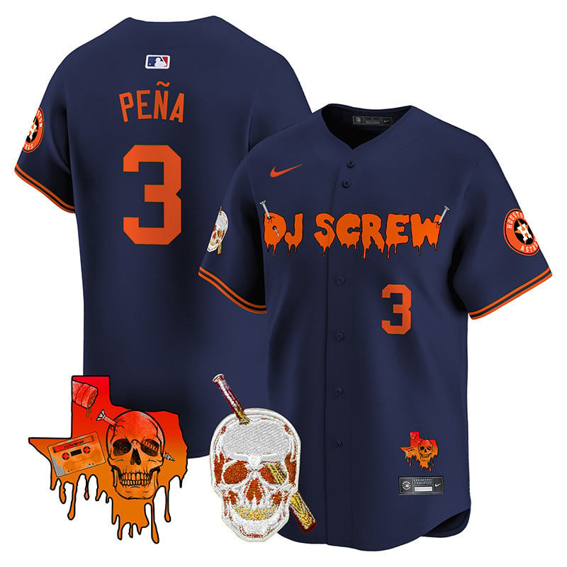 Men's Astros DJ Screw Vapor Premier Limited Jersey V2 - All Stitched