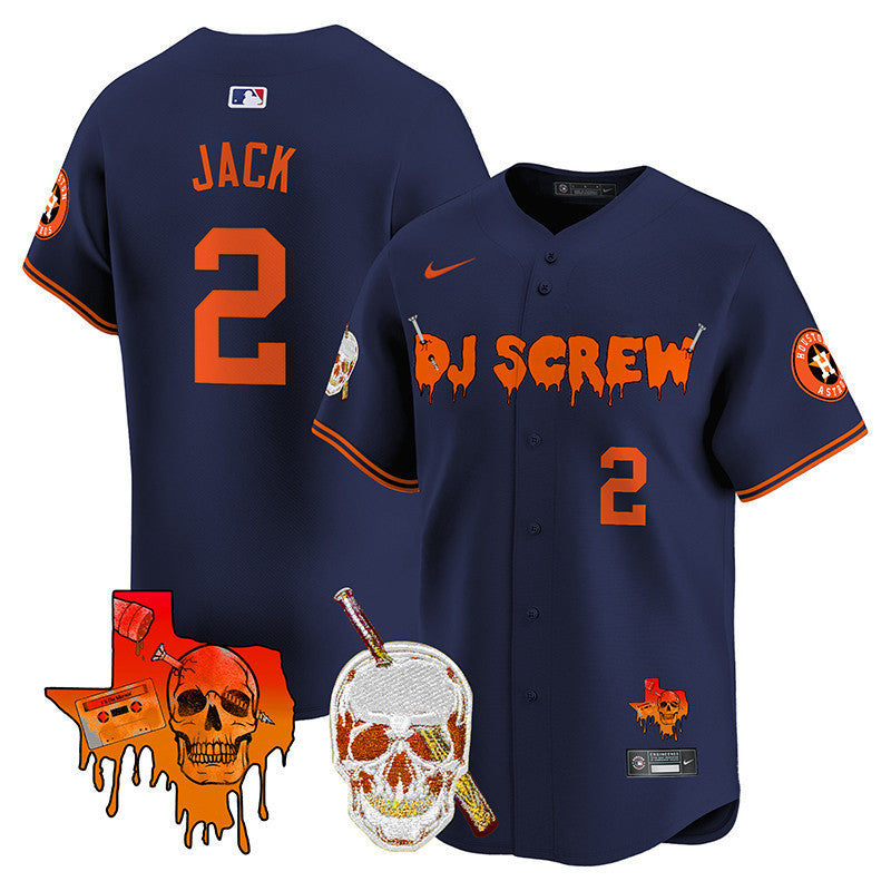 Men's Astros DJ Screw Vapor Premier Limited Jersey V2 - All Stitched