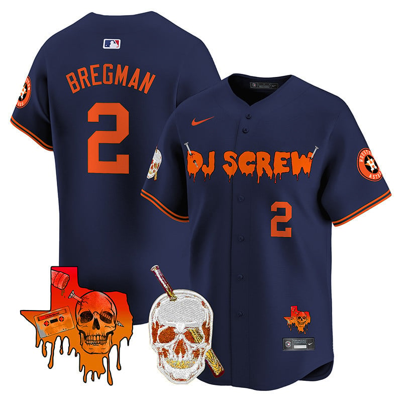 Men's Astros DJ Screw Vapor Premier Limited Jersey V2 - All Stitched