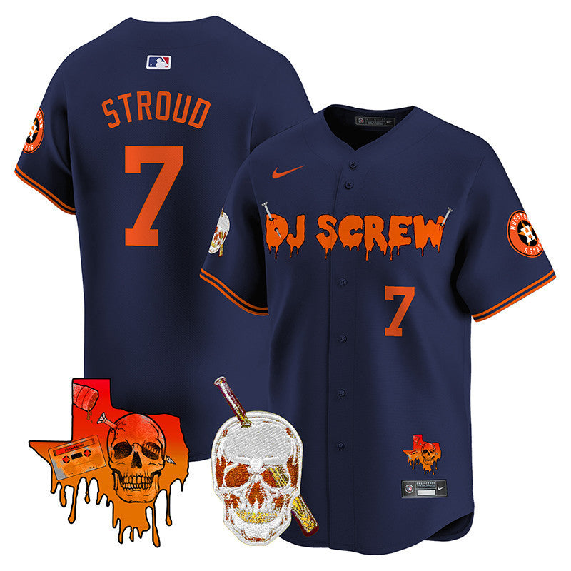 Men's Astros DJ Screw Vapor Premier Limited Jersey V2 - All Stitched