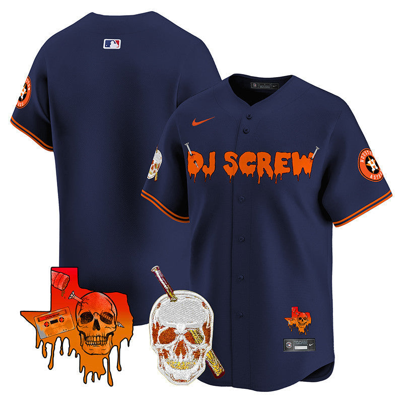 Men's Astros DJ Screw Vapor Premier Limited Jersey V2 - All Stitched