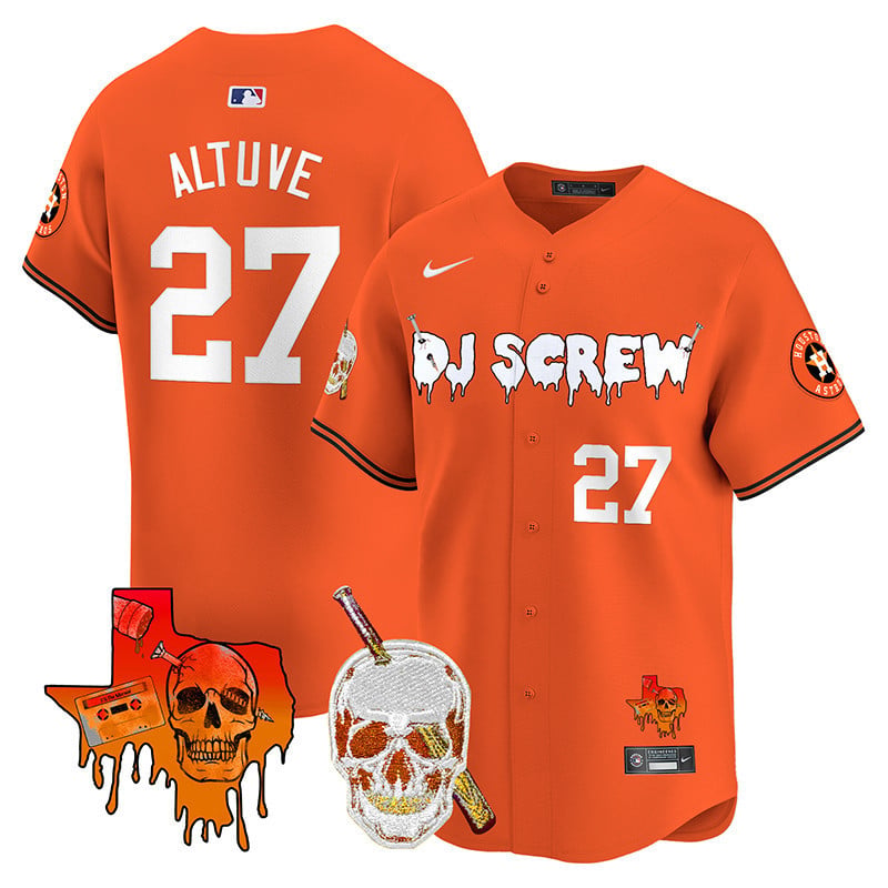 Men's Astros DJ Screw Vapor Premier Limited Jersey V2 - All Stitched