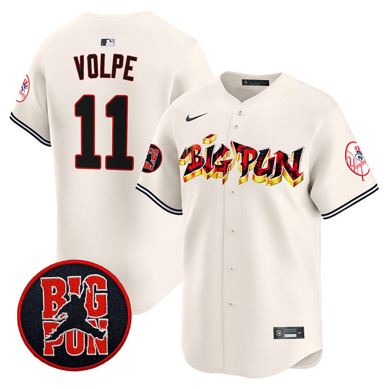 Men's New York Yankees Big Pun Vapor Premier Limited Jersey - All Stitched