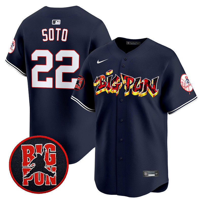 Men's New York Yankees Big Pun Vapor Premier Limited Jersey - All Stitched