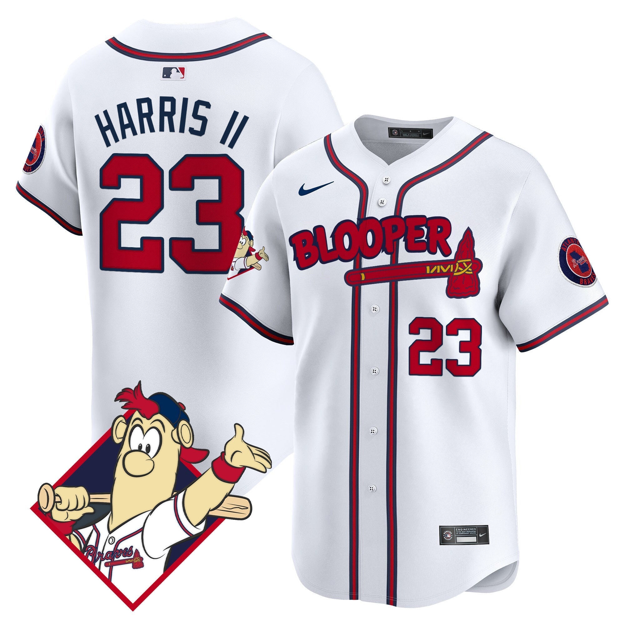 Men's Atlanta Braves Blooper Vapor Premier Limited Jersey - All Stitched