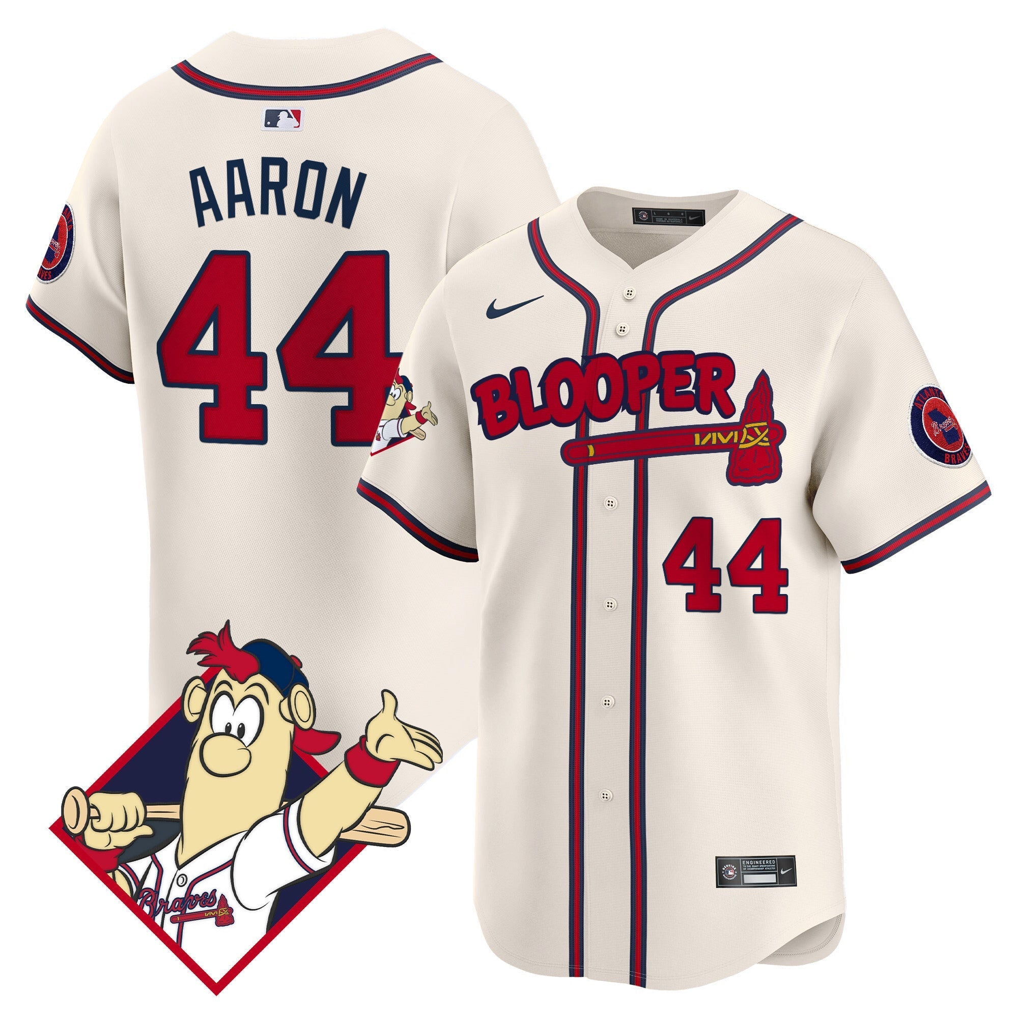 Men's Atlanta Braves Blooper Vapor Premier Limited Jersey - All Stitched