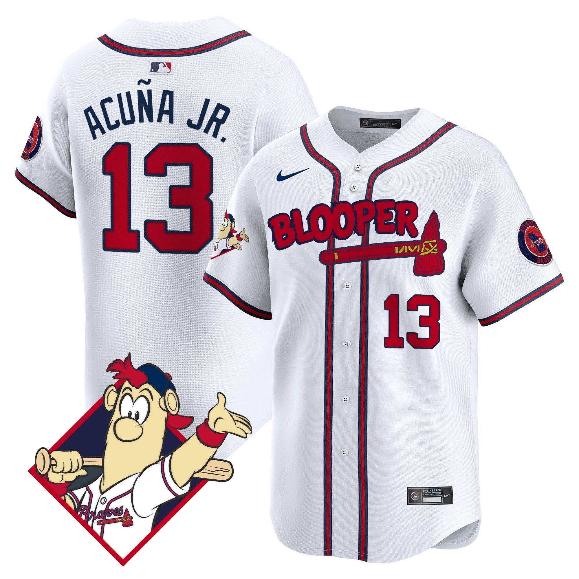 Men's Atlanta Braves Blooper Vapor Premier Limited Jersey - All Stitched